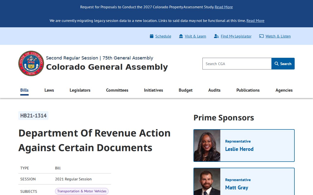San Juan County traffic warrant search and Colorado license law reform